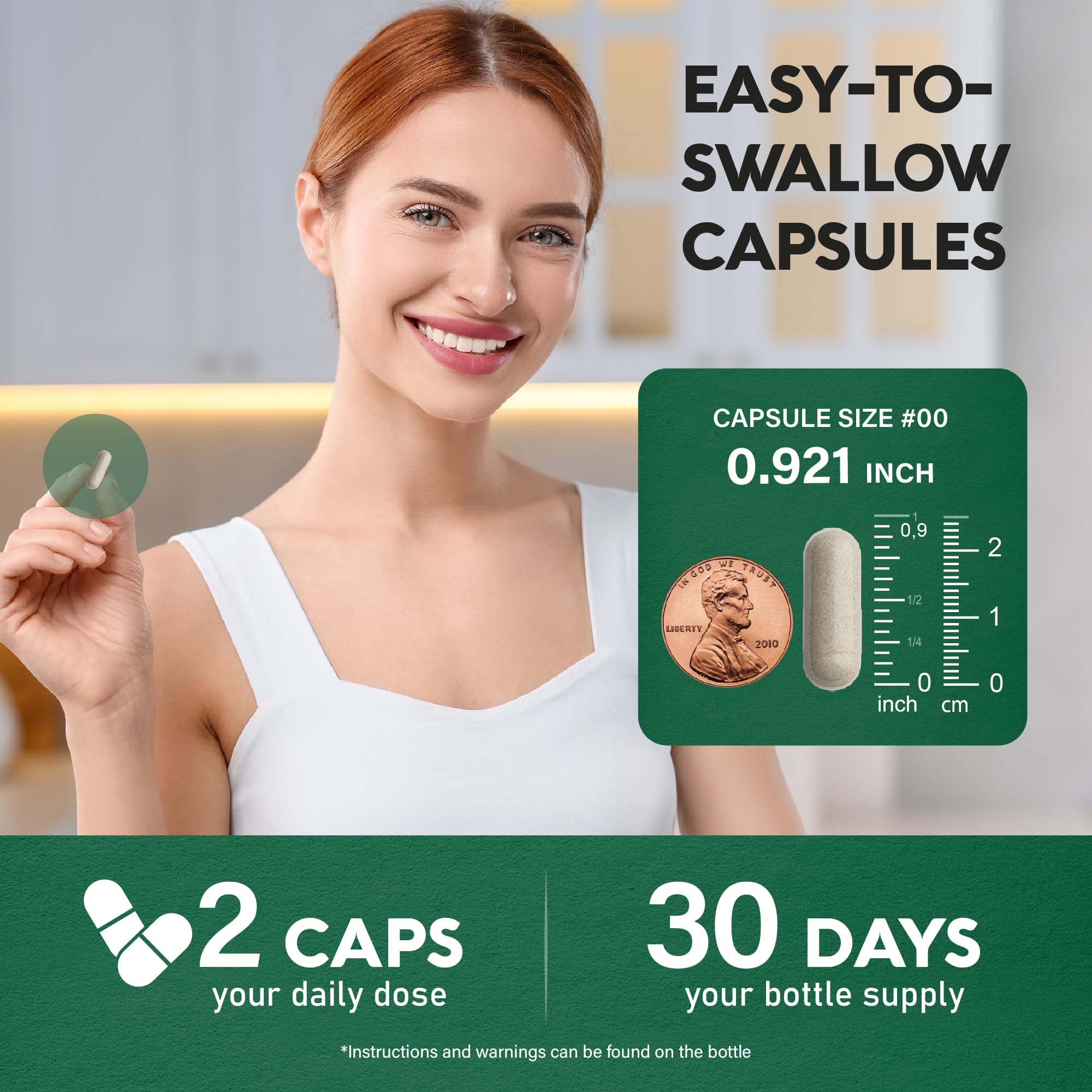NUTRAHARMONY 20-in-1 Thyroid Complex Capsules on a wooden table