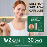 NUTRAHARMONY 20-in-1 Thyroid Complex Capsules on a wooden table