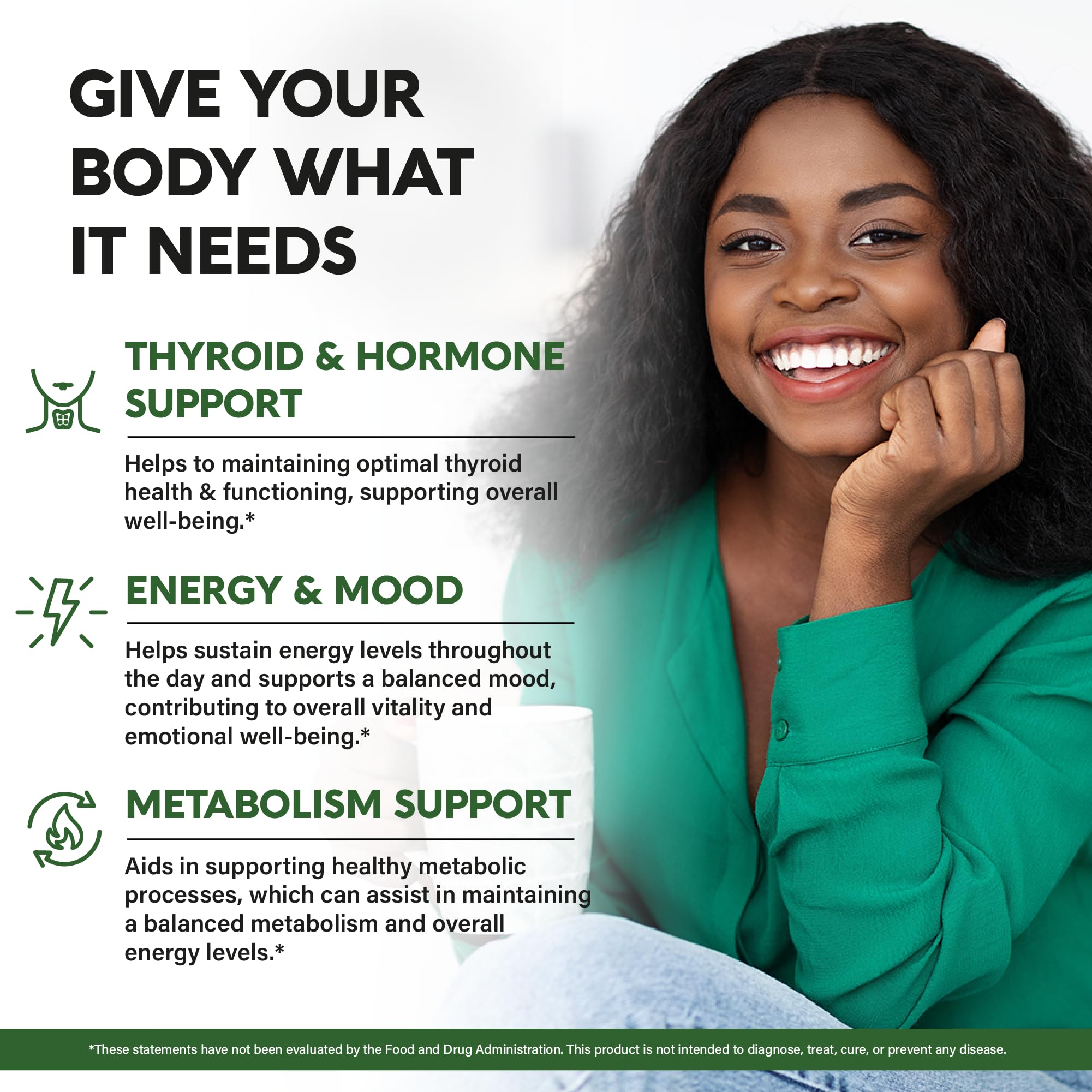 NUTRAHARMONY 20-in-1 Thyroid Complex Capsules side view