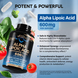 NUTRAHARMONY Alpha Lipoic Acid 600 mg capsules side view