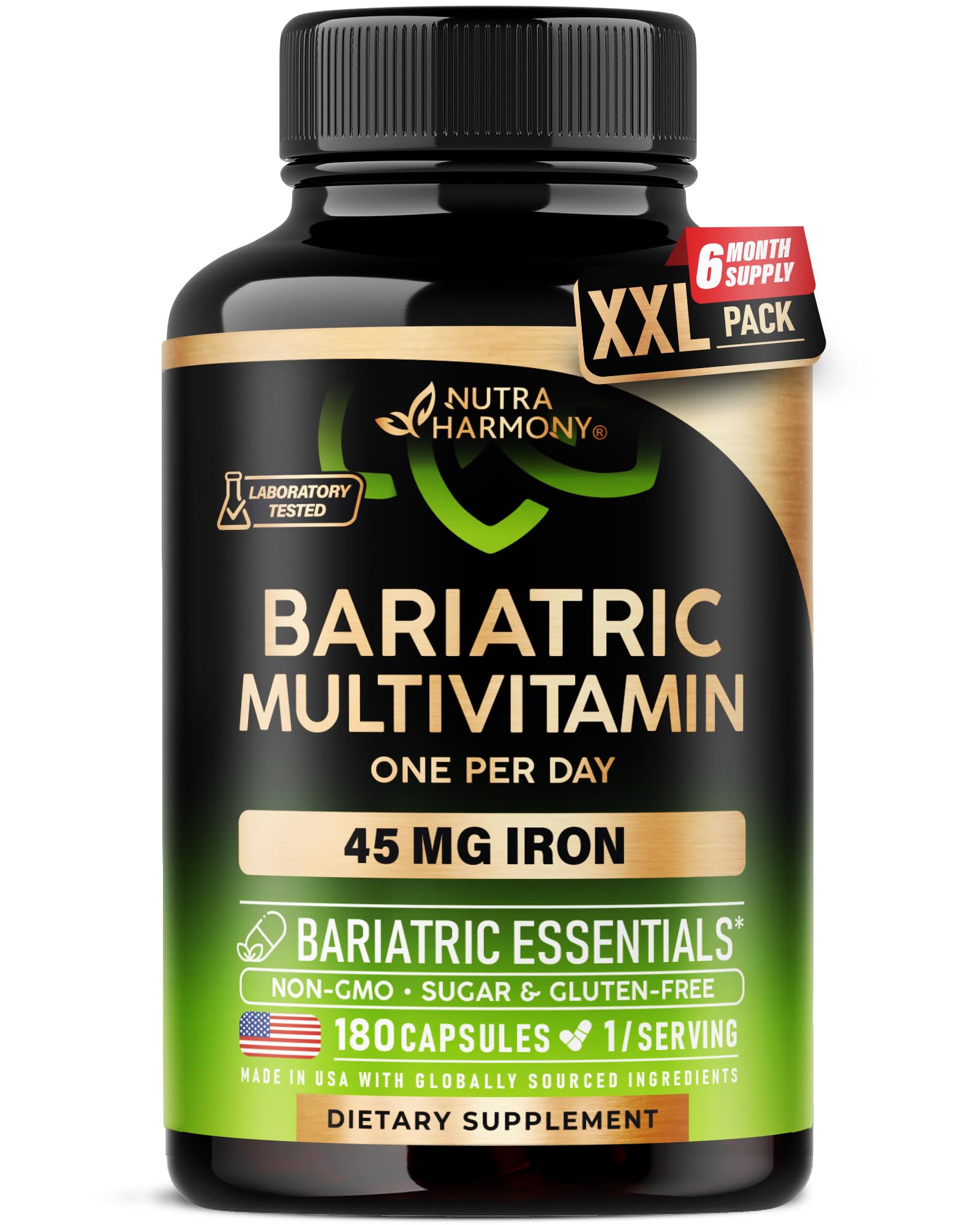 NUTRAHARMONY Bariatric Multivitamin with Iron 21 in 1 front view