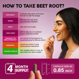 NUTRAHARMONY Beet Root Capsules 500mg in a lifestyle setting