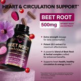 NUTRAHARMONY Beet Root Capsules 500mg side view