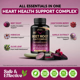 NUTRAHARMONY Beet Root Capsules 500mg with ingredients list