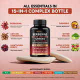 NUTRAHARMONY Berberine Capsules 250mg open bottle
