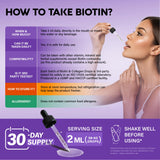 NUTRAHARMONY Biotin & Collagen Drops 30 servings container
