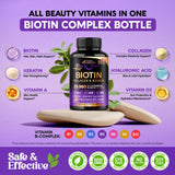 NUTRAHARMONY Biotin, Collagen & Keratin Complex Capsules back view