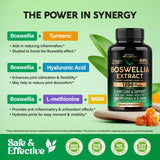 NUTRAHARMONY Boswellia Serrata 1200mg capsules on a wooden table