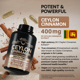 NUTRAHARMONY Ceylon Cinnamon Capsules 400mg side view