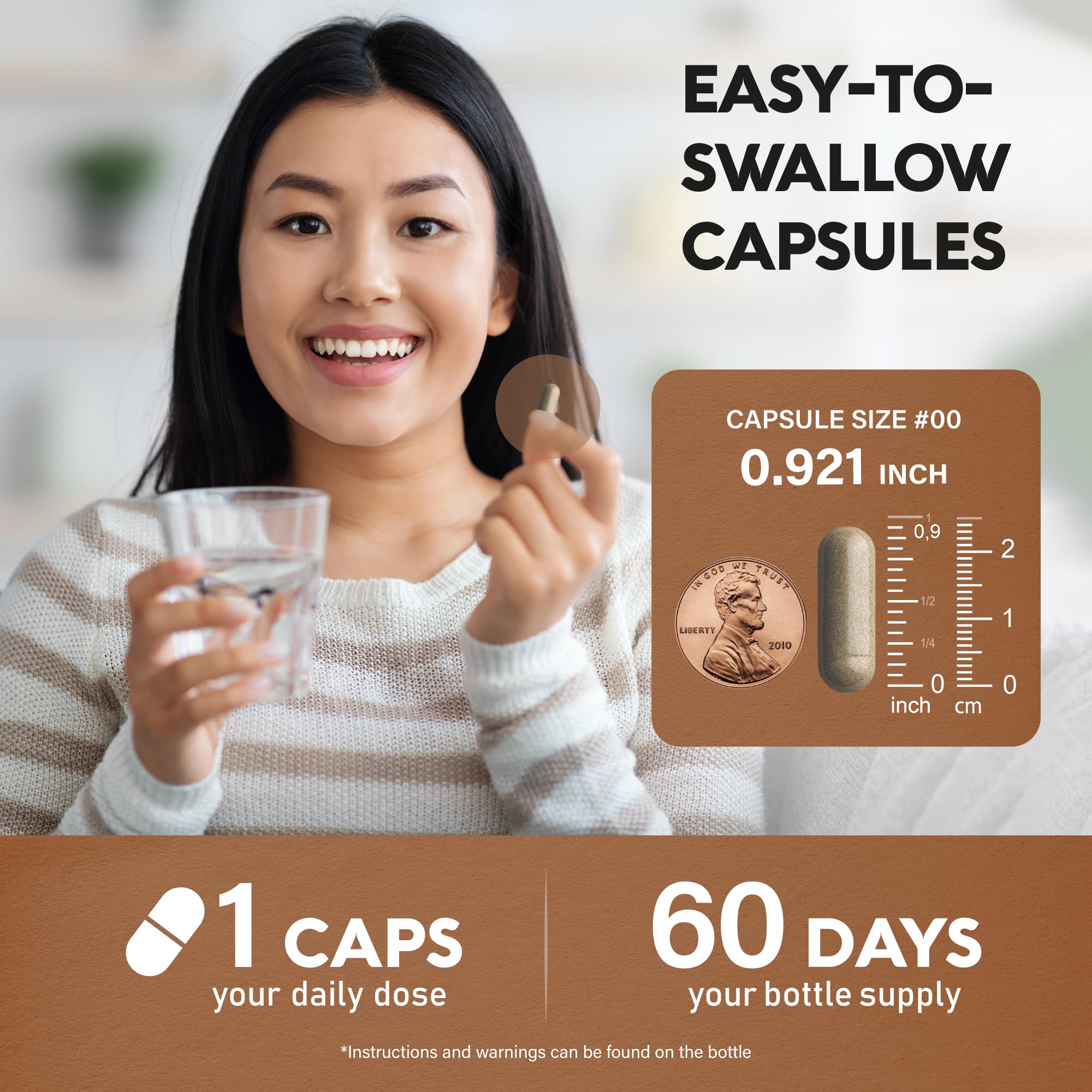 NUTRAHARMONY Ceylon Cinnamon Capsules 400mg with dosage information