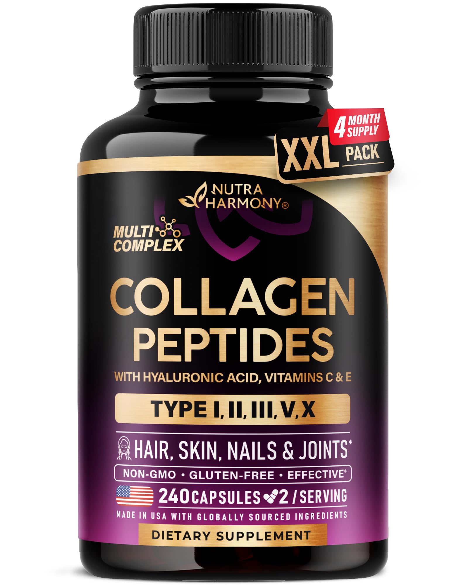 NUTRAHARMONY Collagen Peptides Multicomplex front view