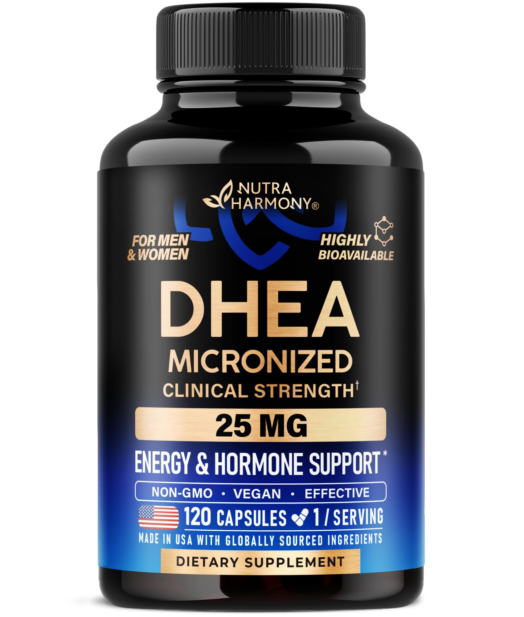 NUTRAHARMONY DHEA 25mg Capsules front view