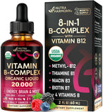 NUTRAHARMONY Full Spectrum Vitamin B Complex liquid drops bottle front view