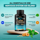 NUTRAHARMONY GABA 750mg Capsules ingredients list