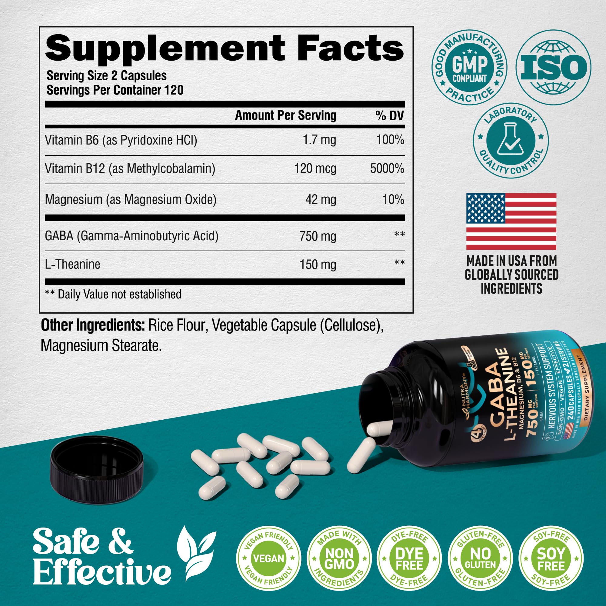 NUTRAHARMONY GABA 750mg Capsules lifestyle scene