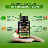 NUTRAHARMONY Green Coffee Bean Extract Capsules on a wooden table