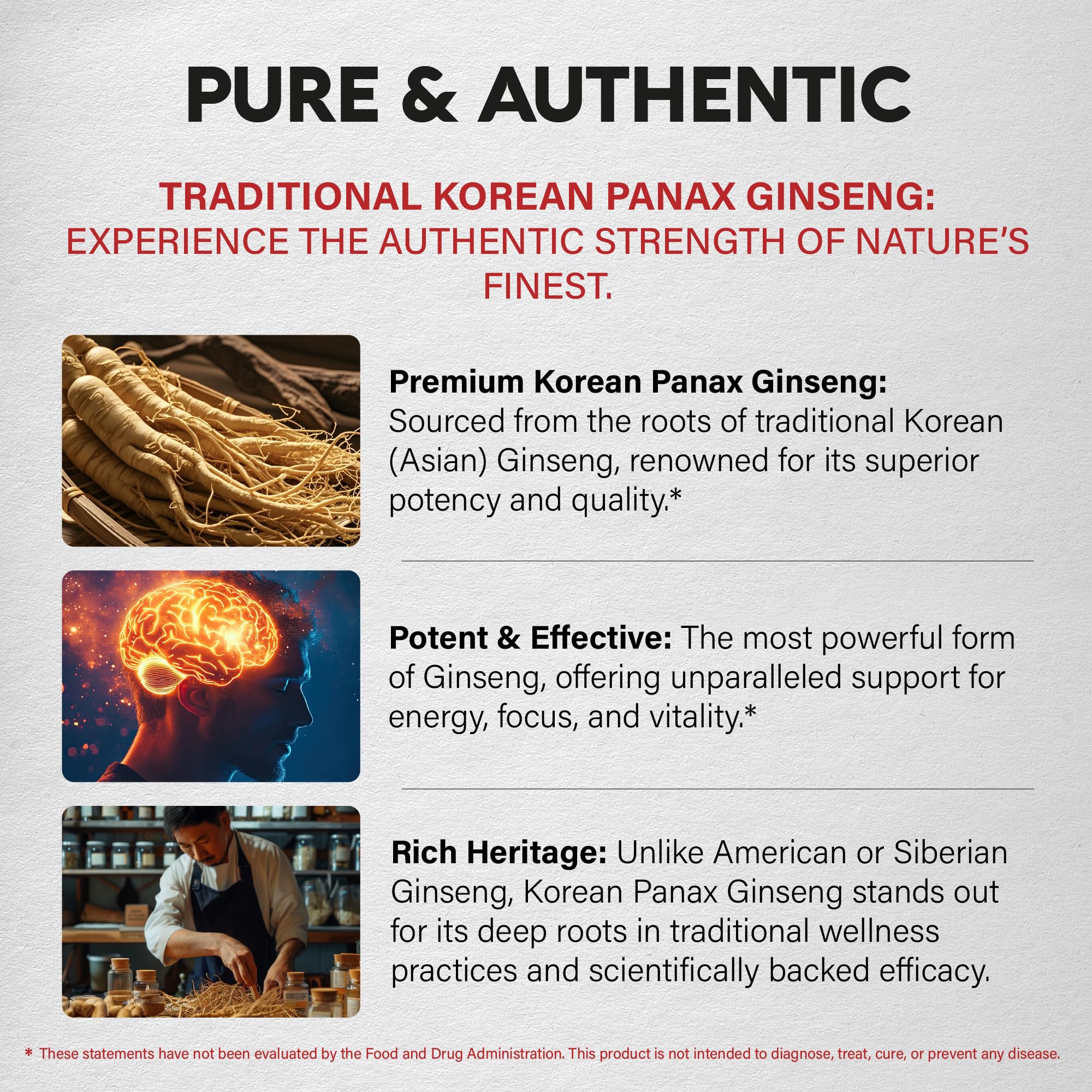 NUTRAHARMONY Korean Panax Ginseng ingredients list