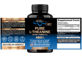 NUTRAHARMONY L-Theanine 400 mg bottle side view