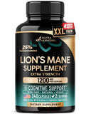 NUTRAHARMONY Lion's Mane Mushroom Capsules bottle front view