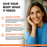 NUTRAHARMONY Liposomal Vitamin C 1700mg side view of capsules