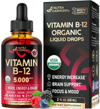 NUTRAHARMONY Liquid Vitamin B12 Drops bottle front view