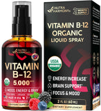 NUTRAHARMONY Liquid Vitamin B12 Spray bottle front view