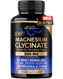 NUTRAHARMONY Magnesium Glycinate 500 mg Capsules front view