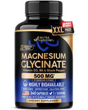 NUTRAHARMONY Magnesium Glycinate 500mg capsules front view