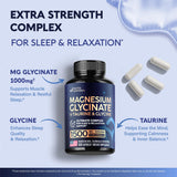 NUTRAHARMONY Magnesium Glycinate capsule on a wooden table
