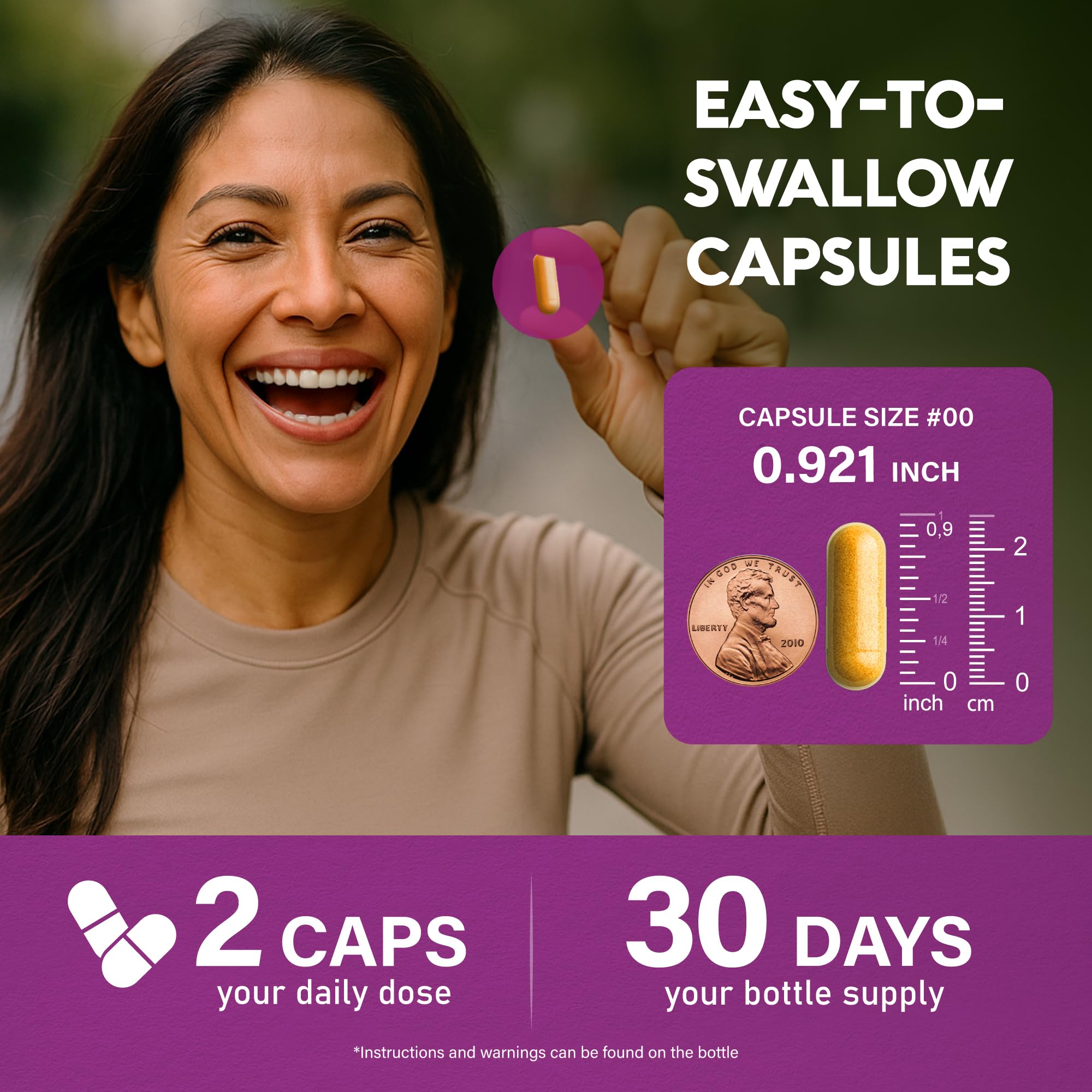 NUTRAHARMONY Menopause Supplement 25-in-1 packaging details