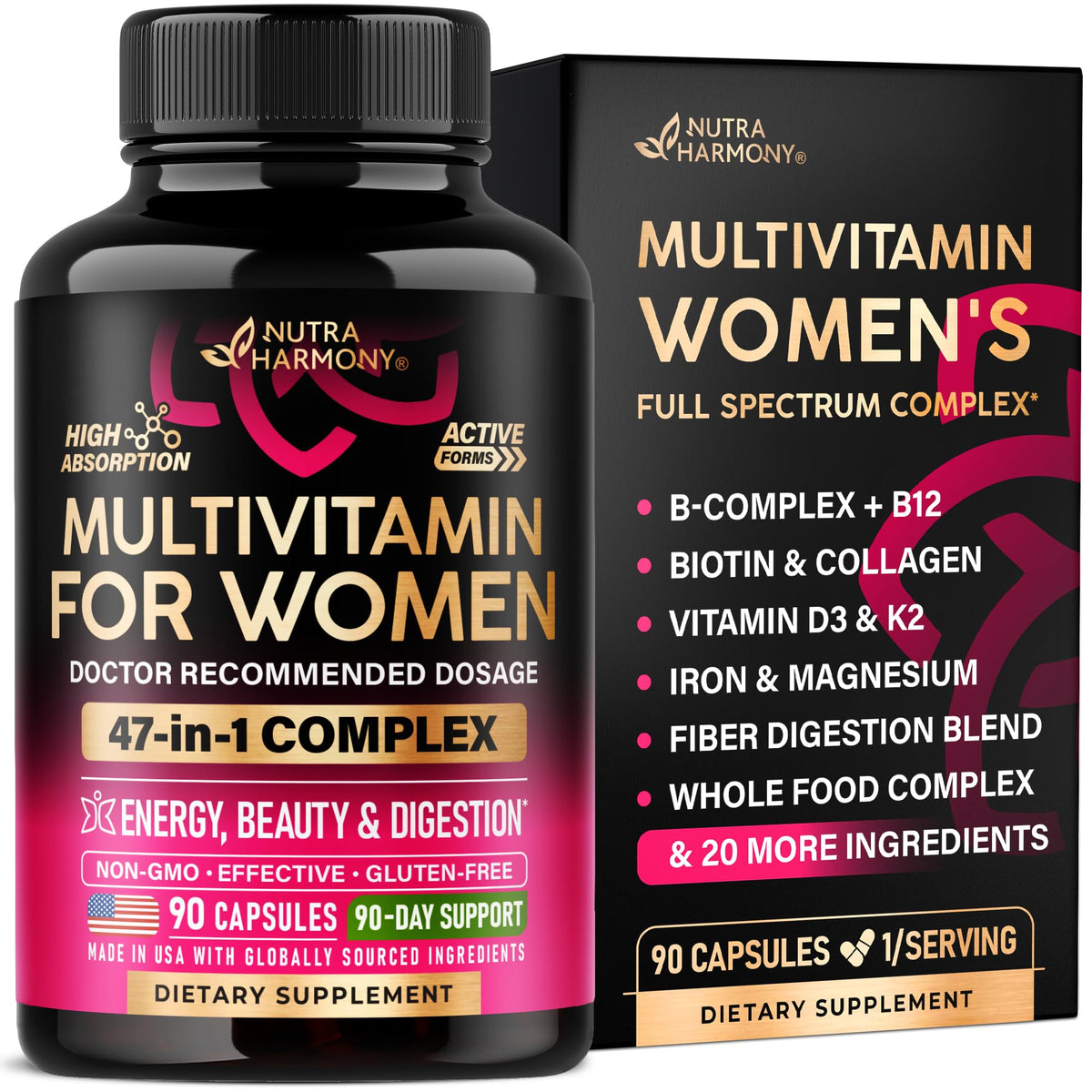 NUTRAHARMONY Multivitamin For Women 47-in-1 front view