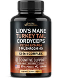 NUTRAHARMONY Mushroom Complex Capsules front view with label
