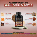 NUTRAHARMONY Mushroom Complex Capsules in natural setting