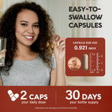 NUTRAHARMONY Mushroom Complex Capsules opened showing capsules