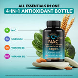 NUTRAHARMONY NAC 1200 mg capsules with packaging