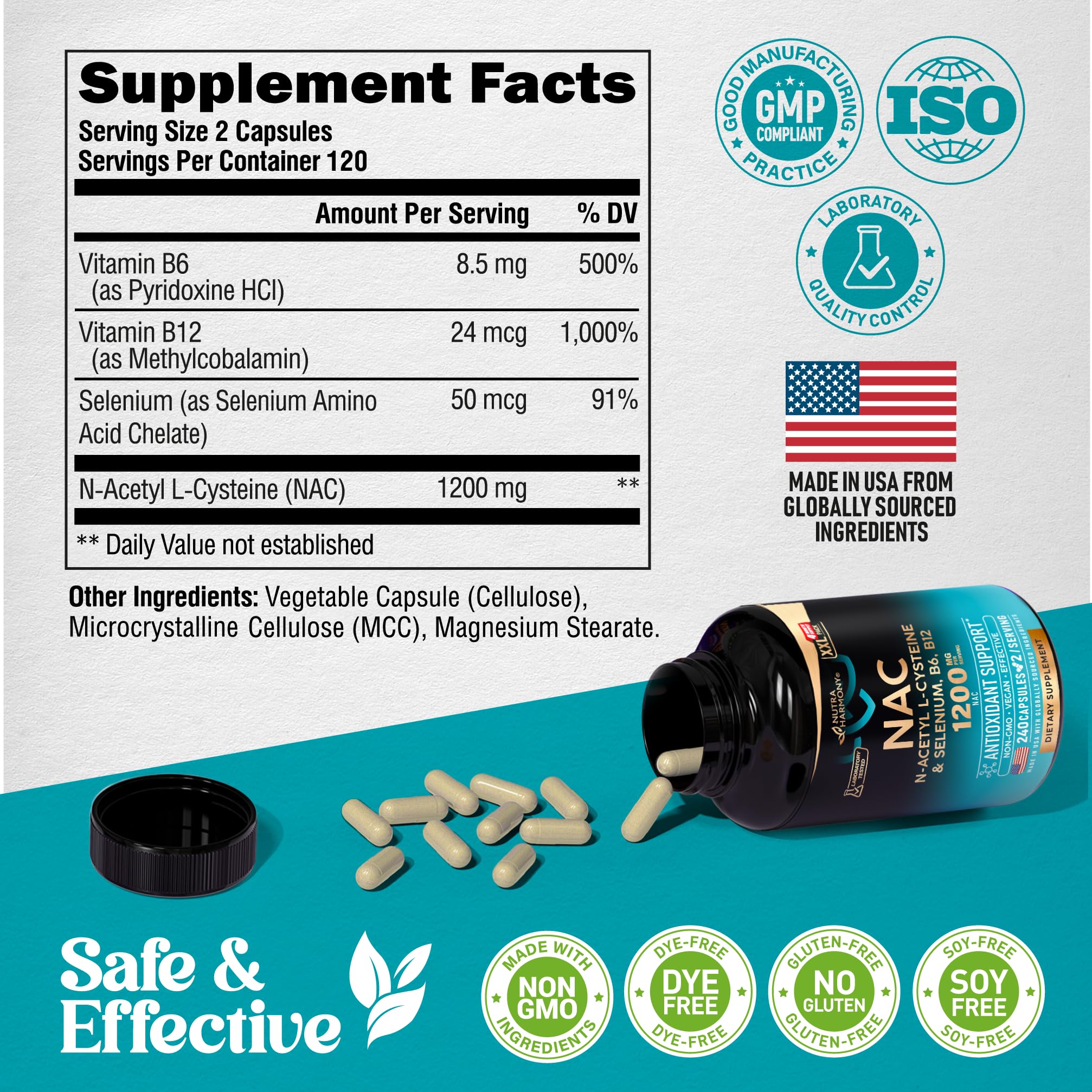 NUTRAHARMONY NAC Capsules in a lifestyle setting