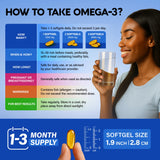 NUTRAHARMONY Omega-3 Fish Oil 3600 mg softgels dosage options