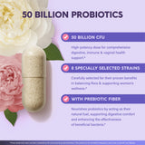 NUTRAHARMONY Probiotics for Women 50 Billion CFU capsule with packaging
