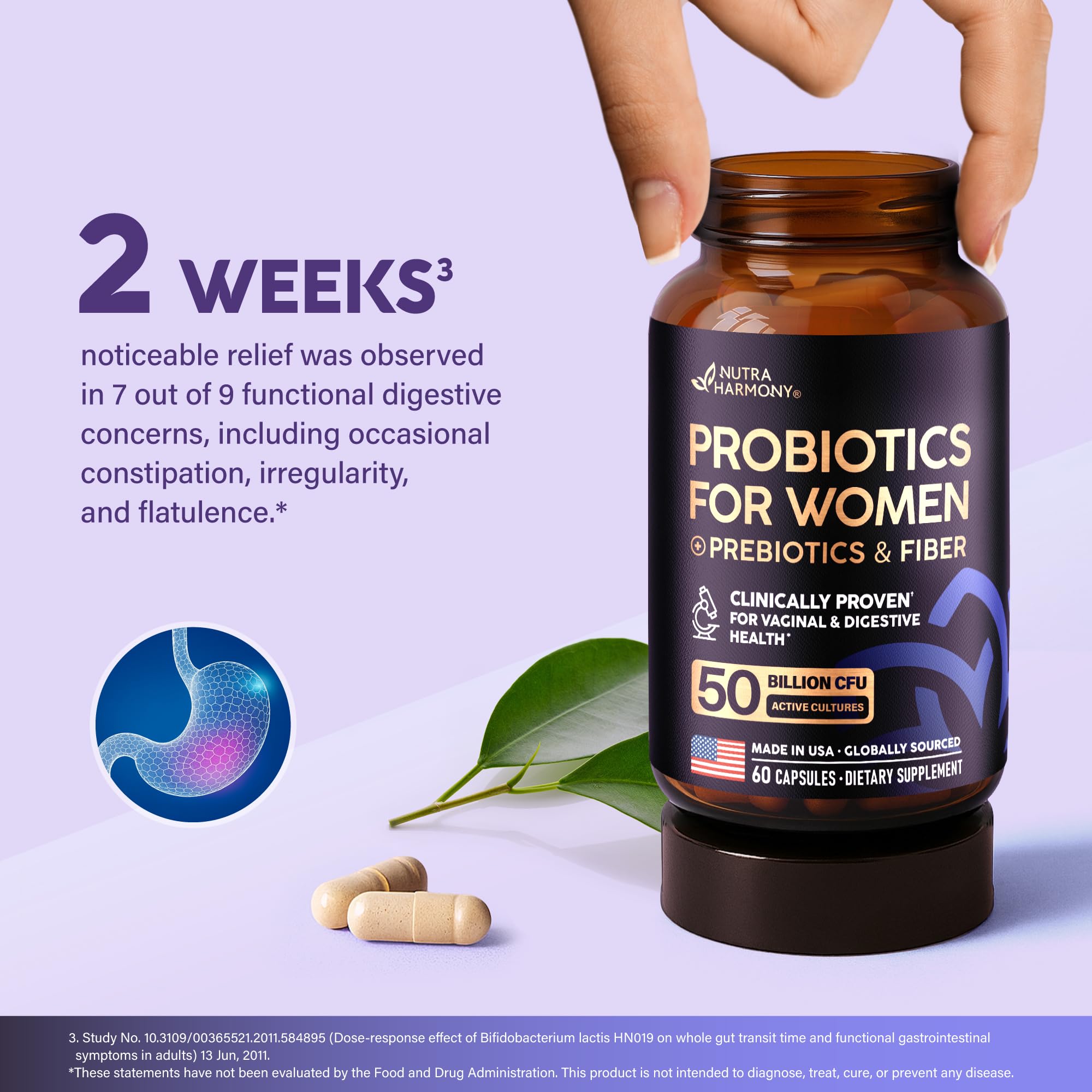 NUTRAHARMONY Probiotics for Women ingredients list