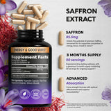 NUTRAHARMONY Saffron Capsules 88.5mg with measuring spoon