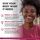 NutraHarmony Vitamin B Complex 60 Capsules side view