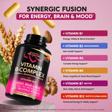 NutraHarmony Vitamin B Complex 60 Capsules with ingredients list