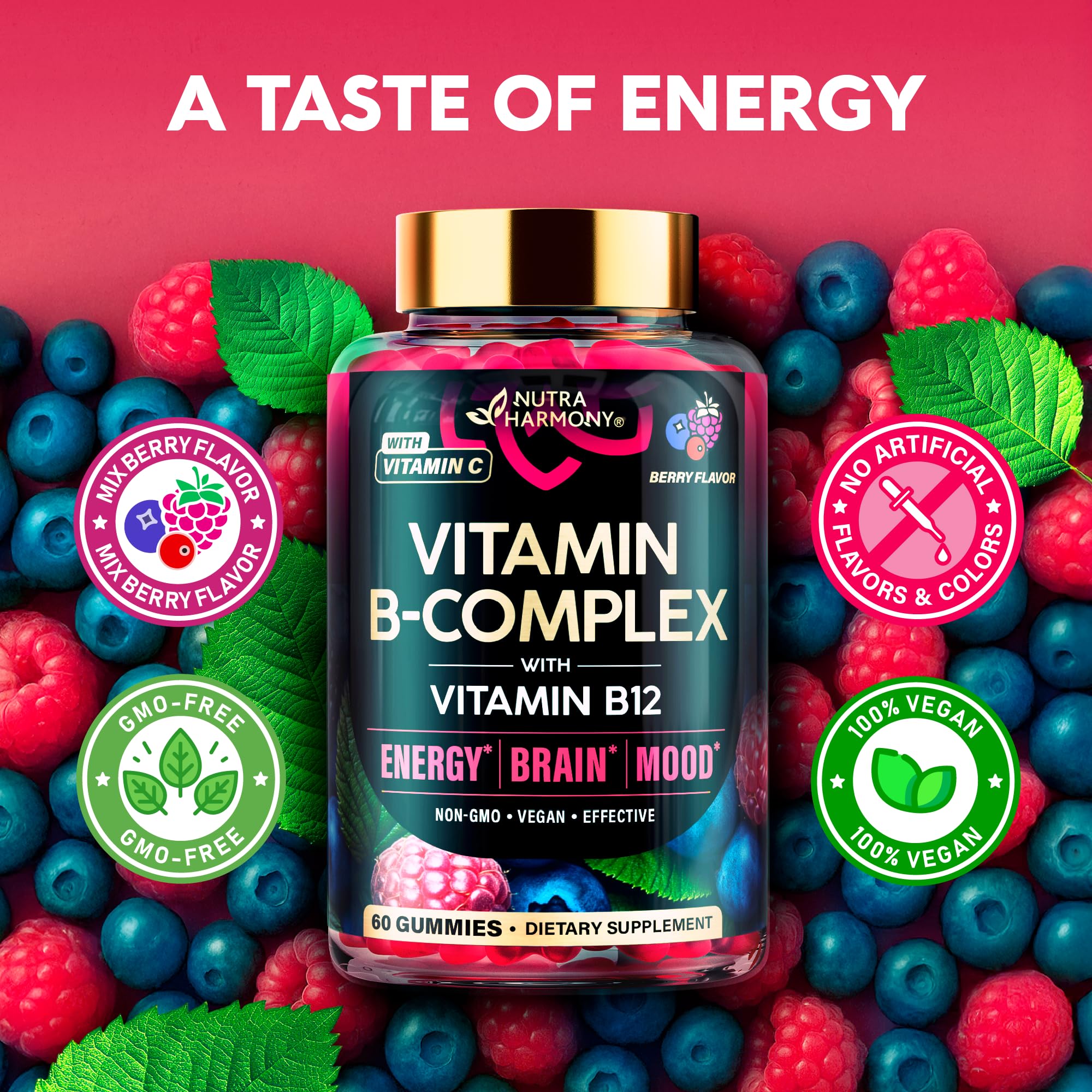 NUTRAHARMONY Vitamin B Complex Gummies close-up
