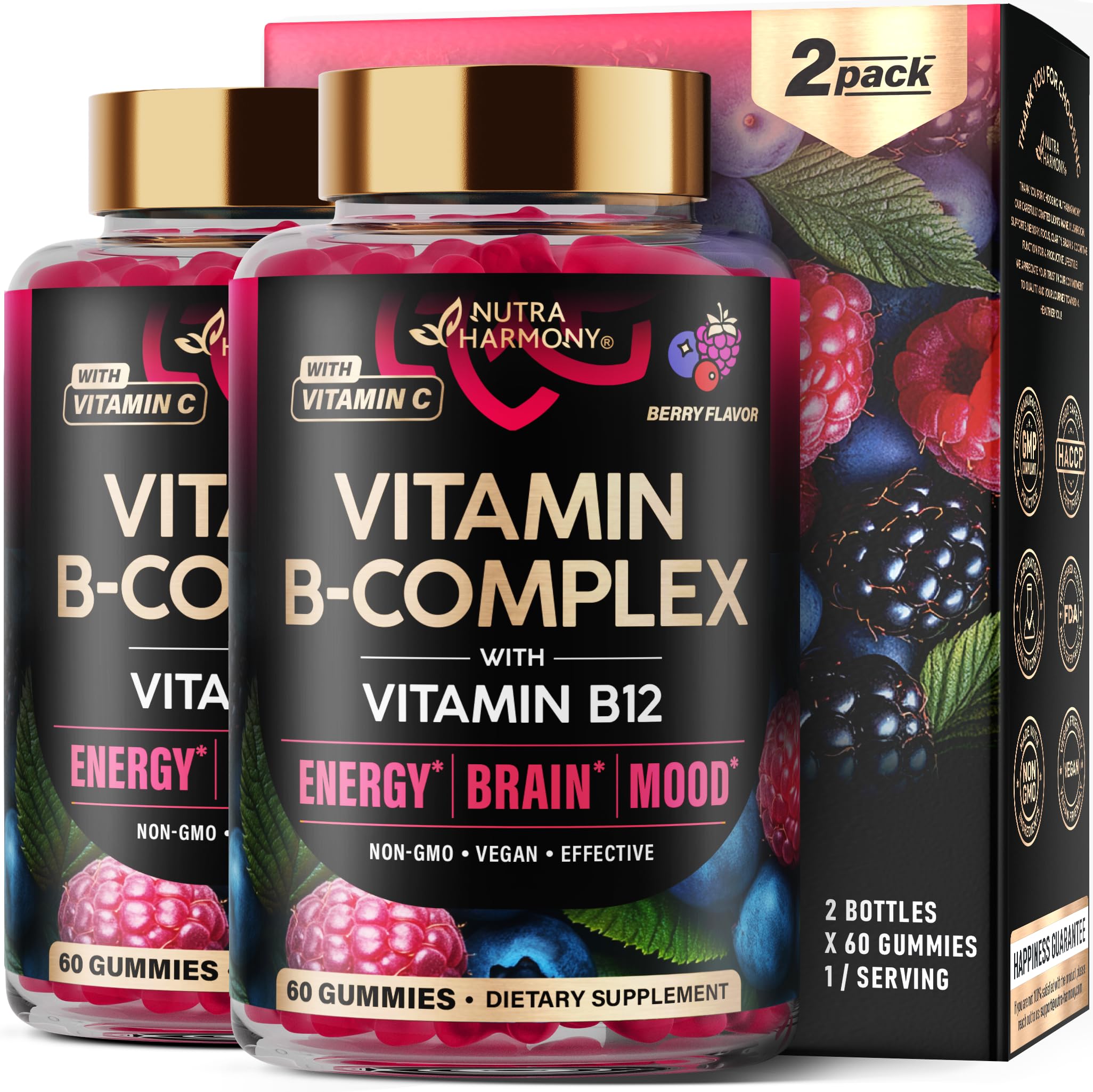 NUTRAHARMONY Vitamin B Complex Gummies front view