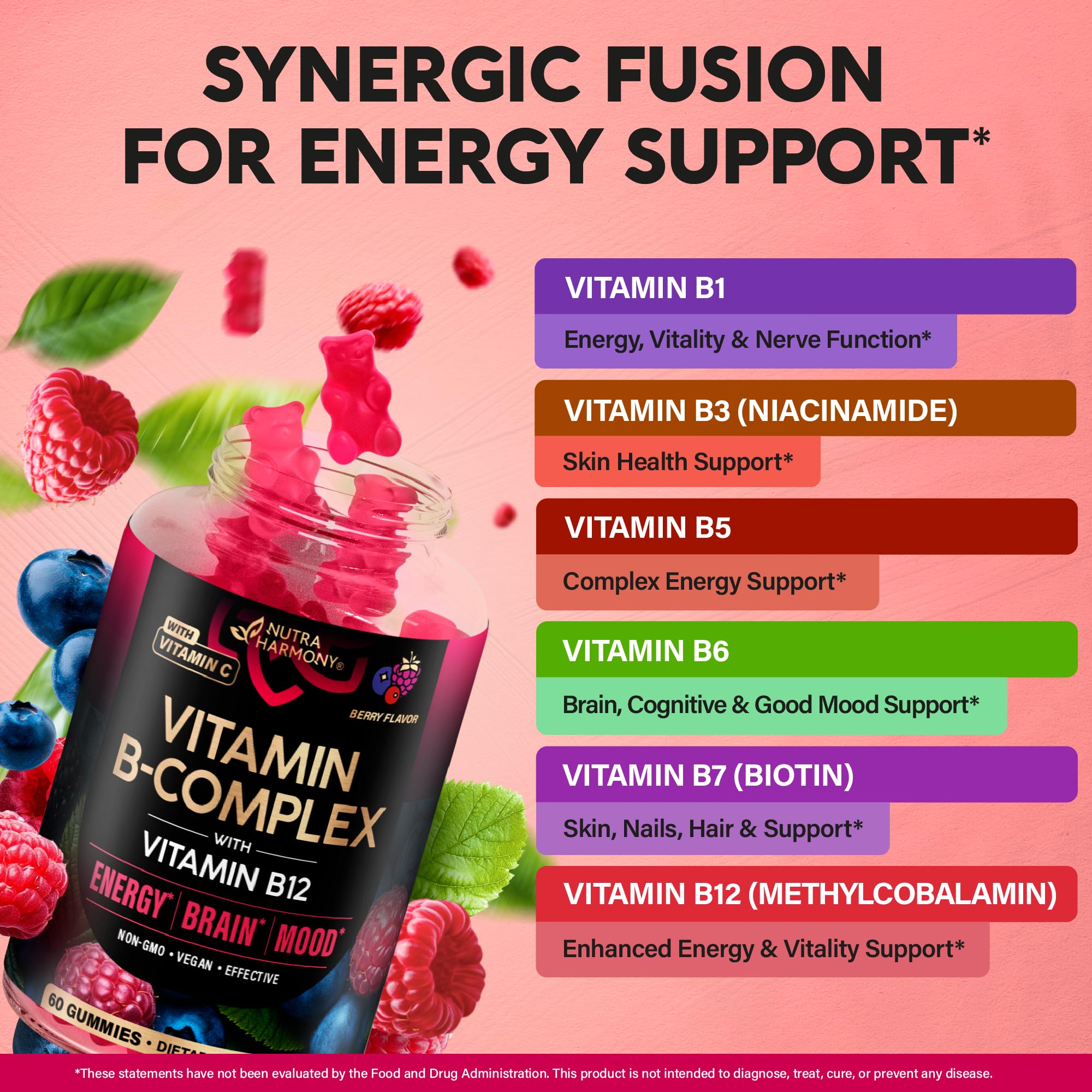 NUTRAHARMONY Vitamin B Complex Gummies packaging