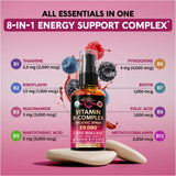 NUTRAHARMONY Vitamin B Complex packaging with berry flavour indication