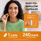 NUTRAHARMONY Vitamin D3 + K2 capsule on a wooden table