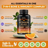 NUTRAHARMONY Vitamin D3 K2 Capsules opened bottle