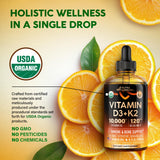 NUTRAHARMONY Vitamin D3 + K2 Drops dropper close-up
