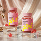 NUTRAJOY Feminine Balance Gummies side view with dosage instructions